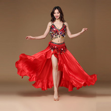 肚皮舞服装2023夏季性感新款练功服演出服女套装印度舞舞蹈文胸裙