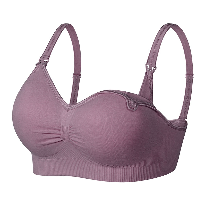 Wireless Nursing Bra, Supportive Thin Push-Up, Front-Clasp, Beautiful Back, Sizes S–XXL