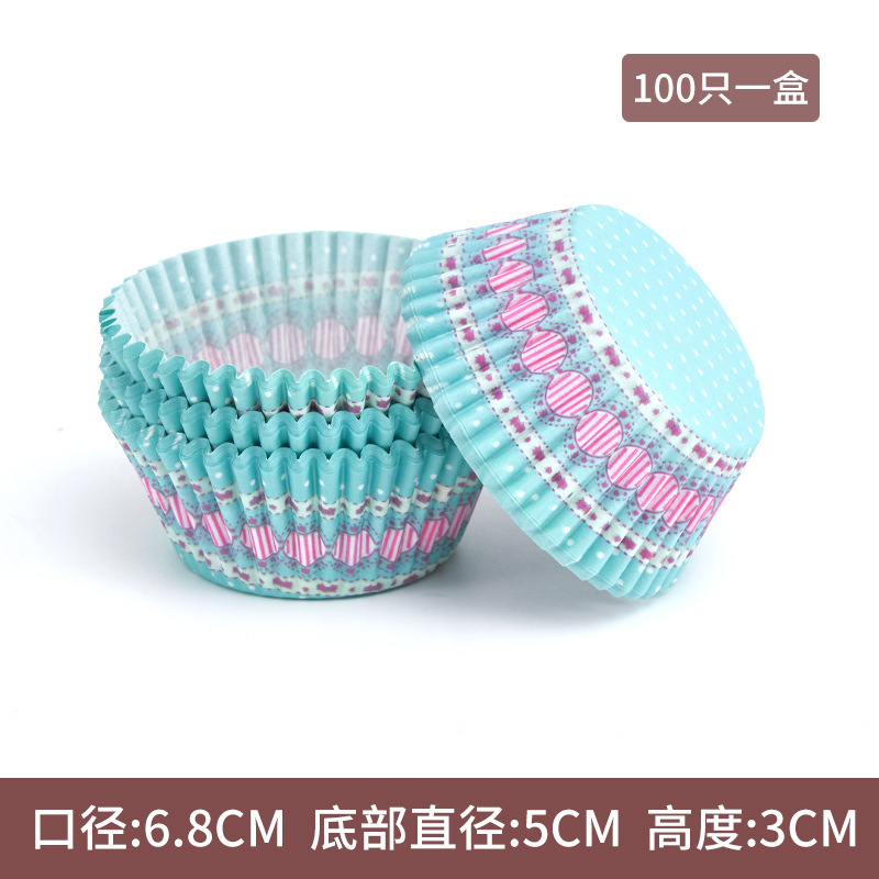 Hot sale pastel de papel a prueba de aceite 100 paquetes de postre de alto rendimiento pastel de nieve niang base de papel de horneado tazas