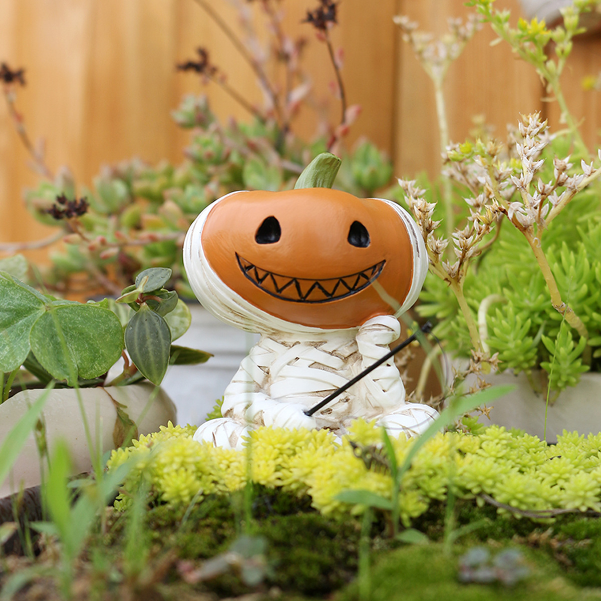  Halloween Bandage Pumpkin Doll Fishing Resin Ornaments Festive Atmosphere Decorative Crafts Halloween Gifts