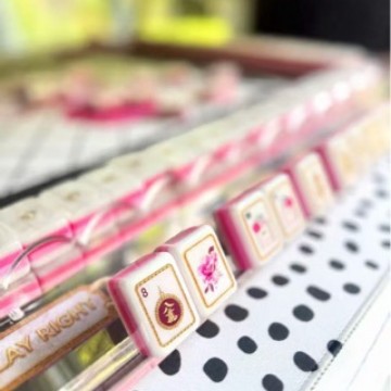 (New product) Cross-border best-selling acrylic American-style mahjong tiles, hand-crafted, personalized, and creatively designed; American mahjong tiles