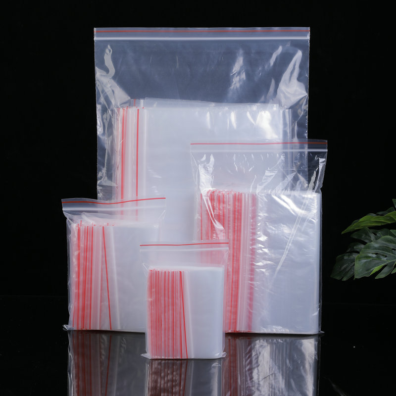pe塑料密实封口袋 保鲜食品密封袋加厚 塑料自封袋服装首饰透明包