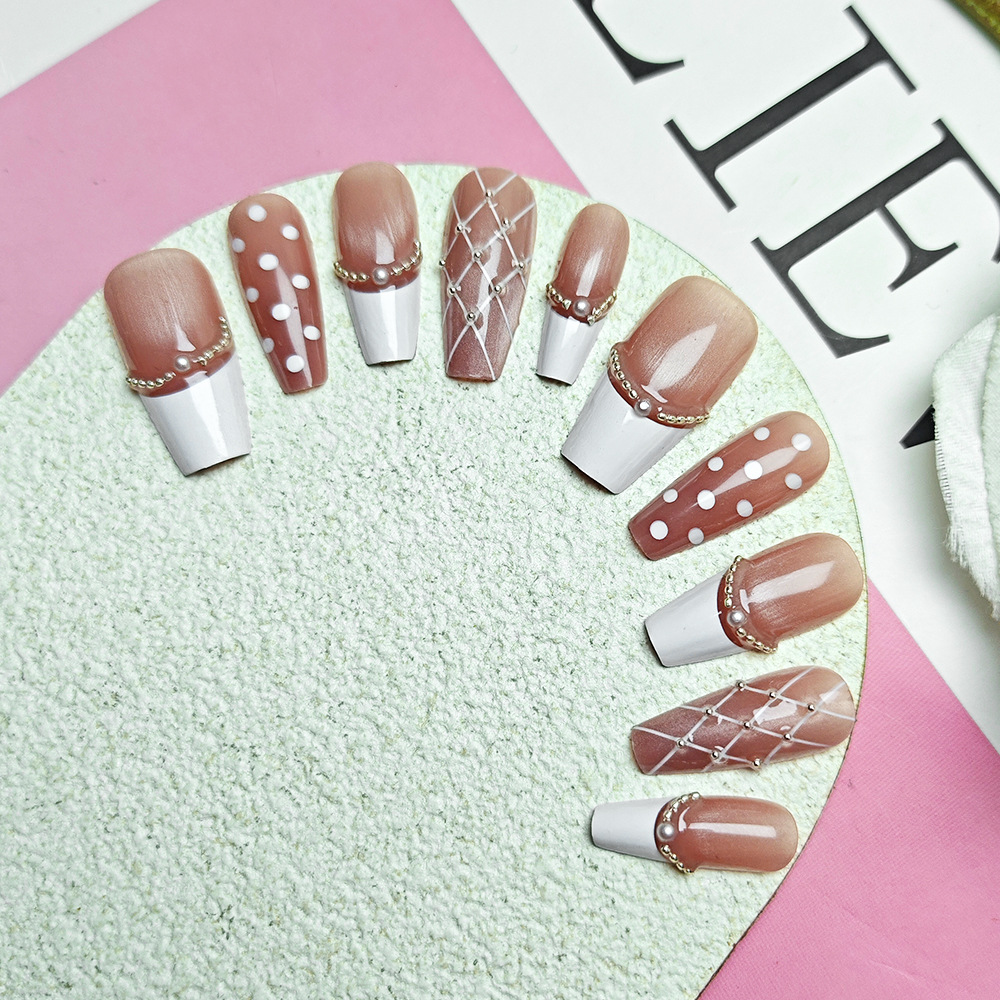 10 piezas de malla de diamante, armadura portátil hecha a mano, simple ojo de gato, uñas de uñas de diamantes, parche de uñas de perlas de moda image 5