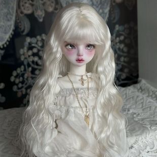 bjd���޼ٰl�^�� diy�Q�b���^�l �°�ɫ��ë���R���������ްl