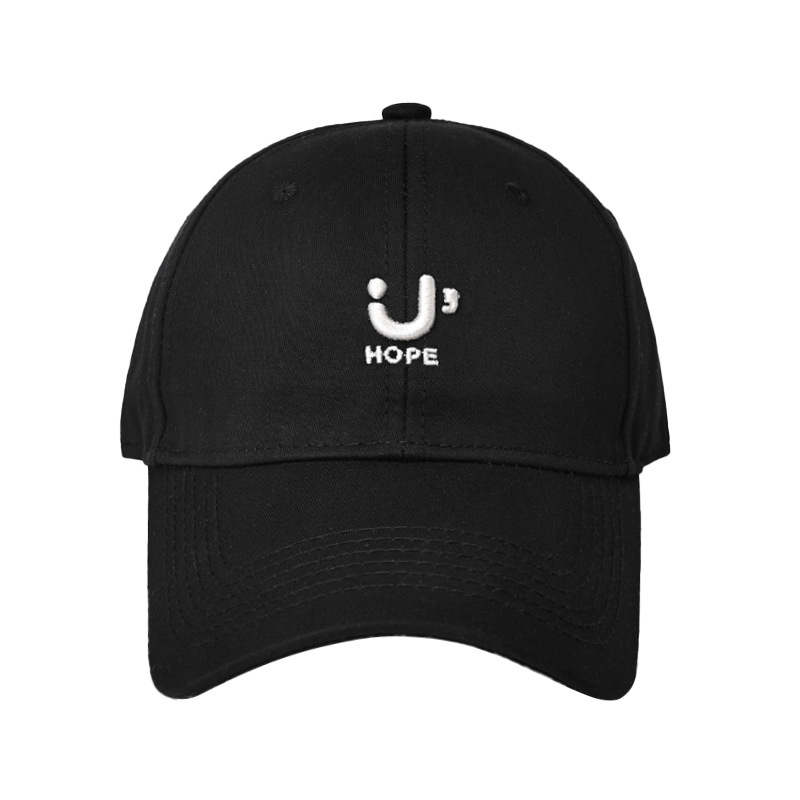 Gran bordado de letras alrededor de la cabeza adecuado para la cara redonda cara cuadrada sombrero de béisbol profundo sombrero de la mujer ancho borde de sombrero para mostrar la cara pequeño sombrero de boca de pato