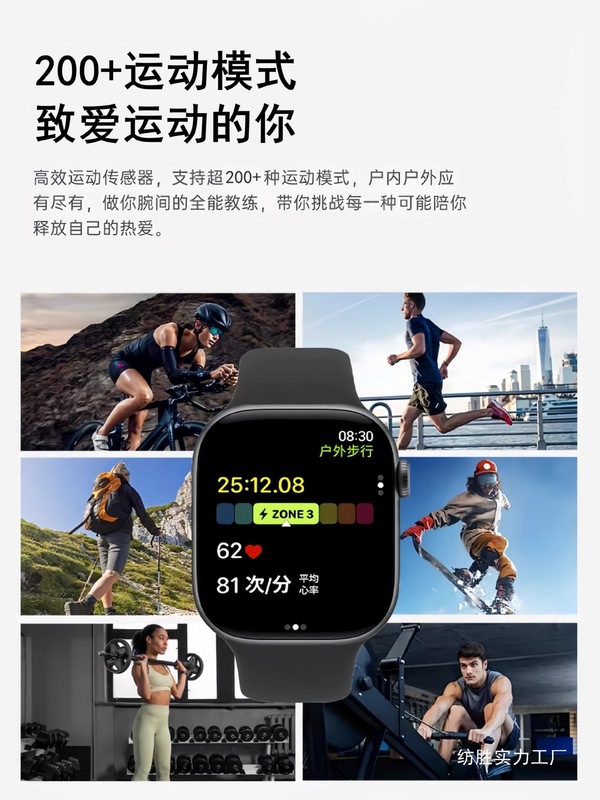 华强北WATCH S10顶配新款防水游泳运动手环心率血压血糖智能批发|undefined