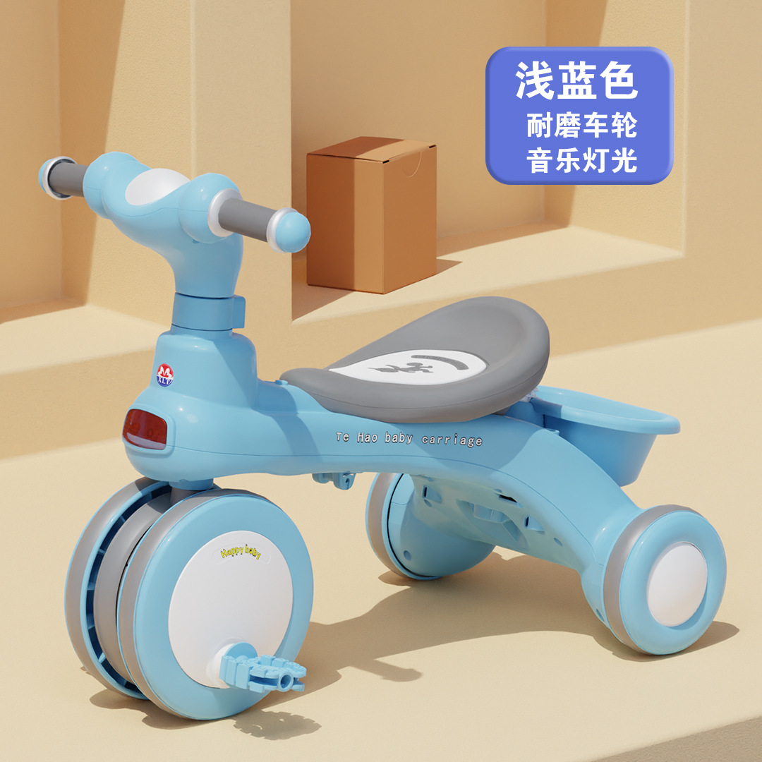 Triciclo para niños bicicleta multifuncional tres en uno 2 cochecito para bebés 1-3-6 años bicicleta de pedaleo para niños