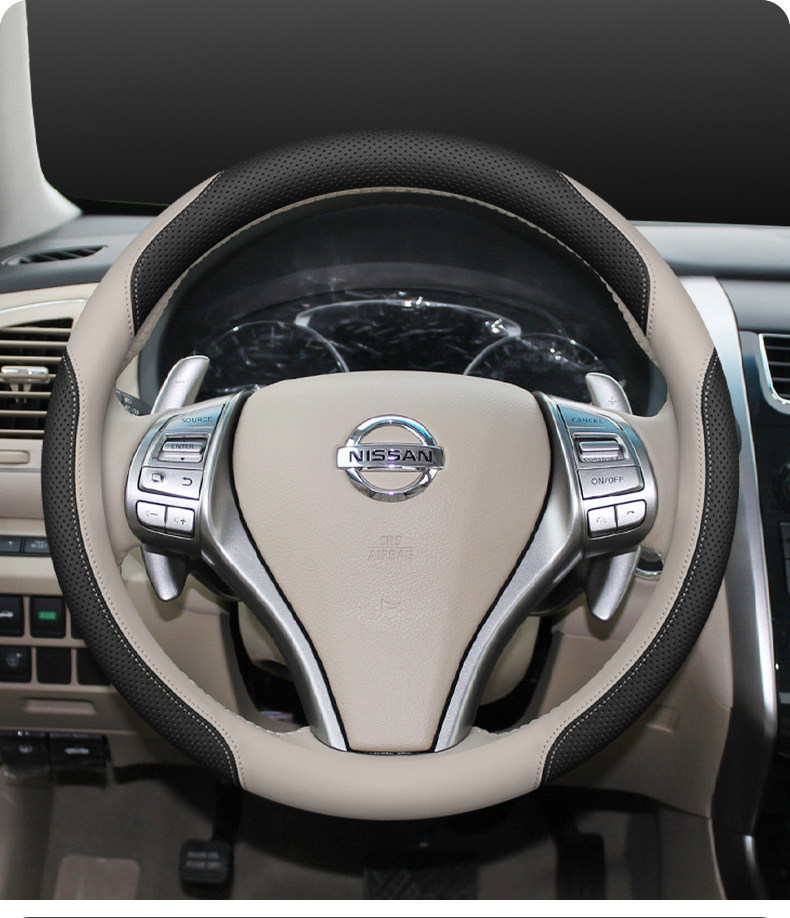 Suitable for Nissan Steering Wheel Covers for 14Th Generation Sylphy, Classic Teana, Qashqai, X-Trail, Sunny, and All-Season Universal Car Steering Wheel Covers