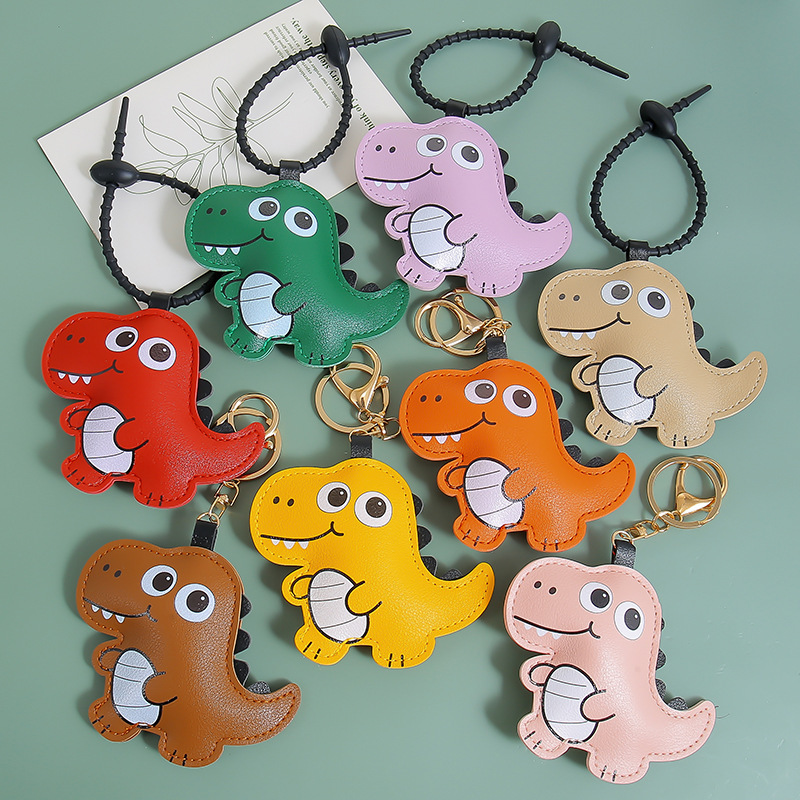 Leather Little Dinosaur Keychain Creative Pu Leather Doll Cartoon Crocodile Animal Student Backpack Pendant Decoration Leather Little Dinosaur Keychain Creative Pu Leather Doll Cartoon Crocodile Animal Student Backpack Pendant Decoration