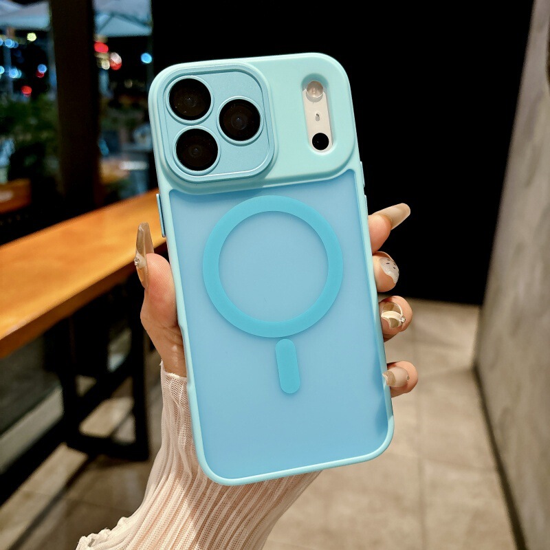 适用iPhone17PROMAX雅盾肤感磨砂磁吸手机壳苹果16全包镜头膜防摔|undefined