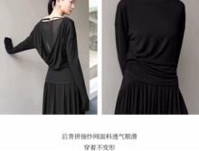 0520-32艾雅黑色套头针织衫女长袖宽松百搭时尚毛衣上衣