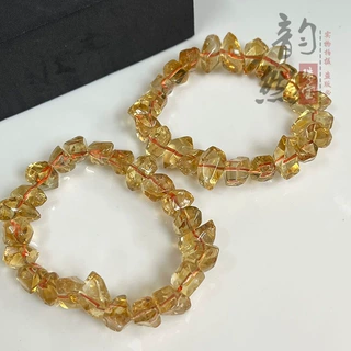 天然巴西黄塔晶不规则随形碎石手链 diy原创饰品散珠串珠配饰隔珠