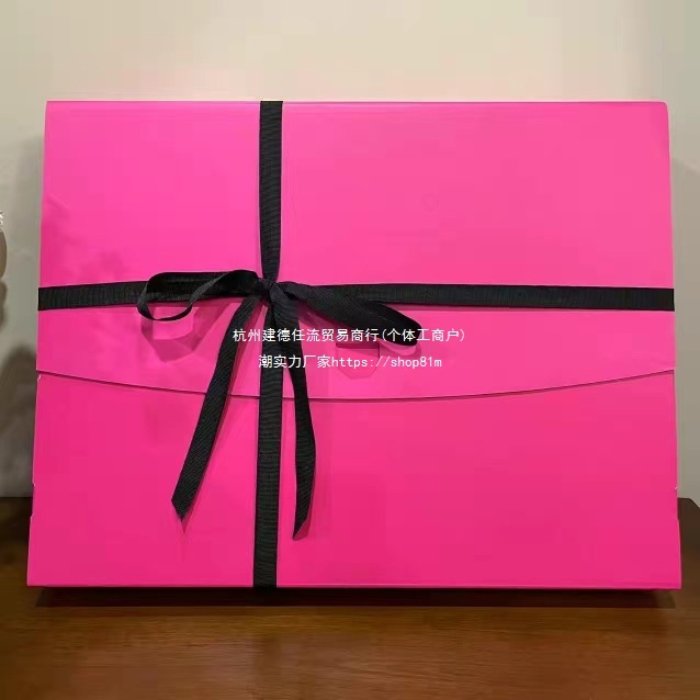 大号玫红包装礼物盒子衣服睡衣礼品盒生日节日粉红色巨能装盒子