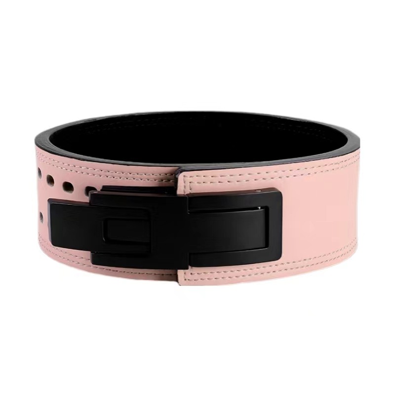 Cinturón de fitness Sentadilla de peso duro de piel de vaca cinturón de hombre pesado con hebilla de palanca cinturón de fitness de piel de vaca SBDYELANG