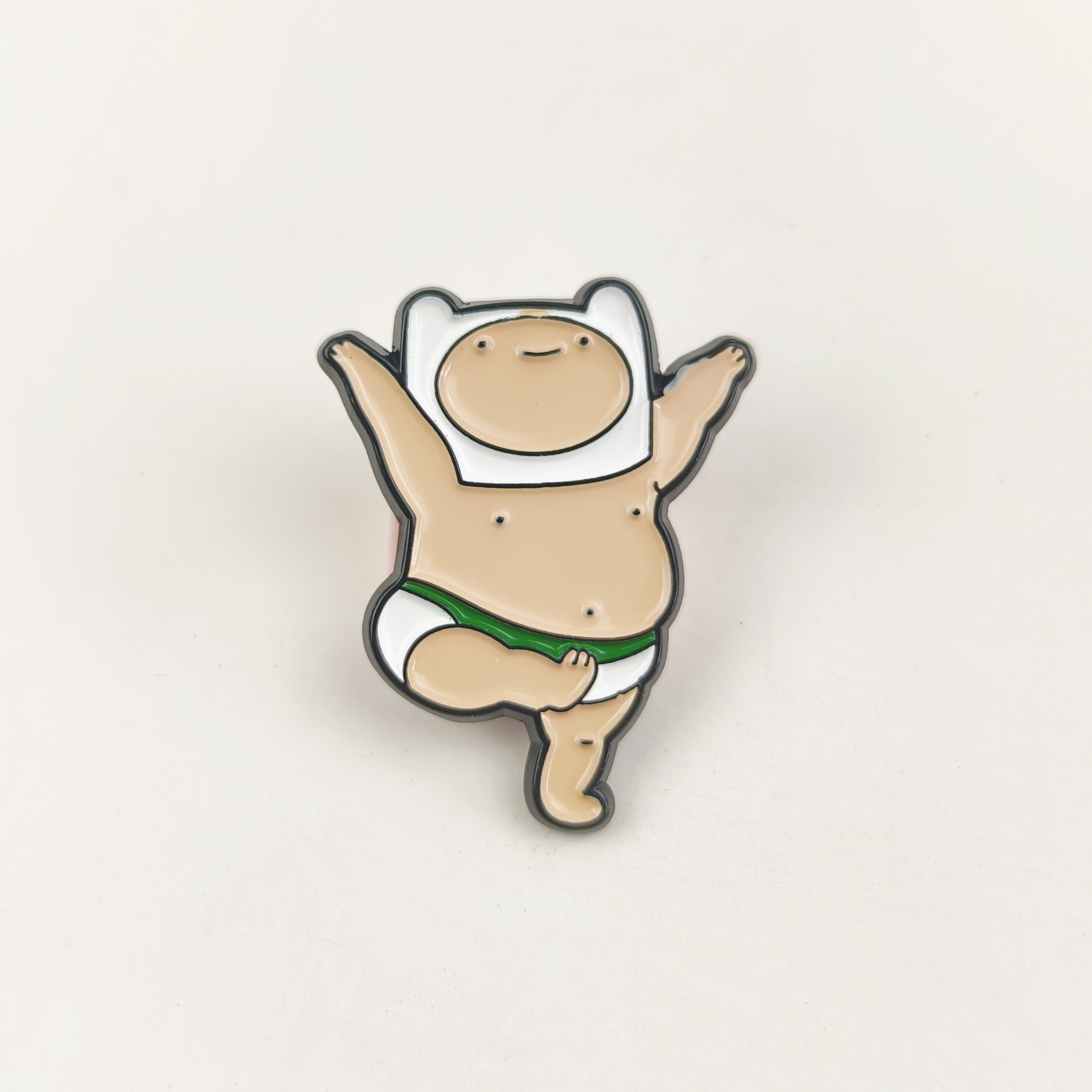 Personalidad lindo hombre gordo insignia alfiler transfronterizo ins dibujos animados aleación goteo aceite divertido villano vestido broche