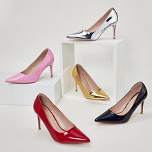 X 76566 Fashion Metal Heel Pointed Toe Shoes ŷ����߸�Ь
