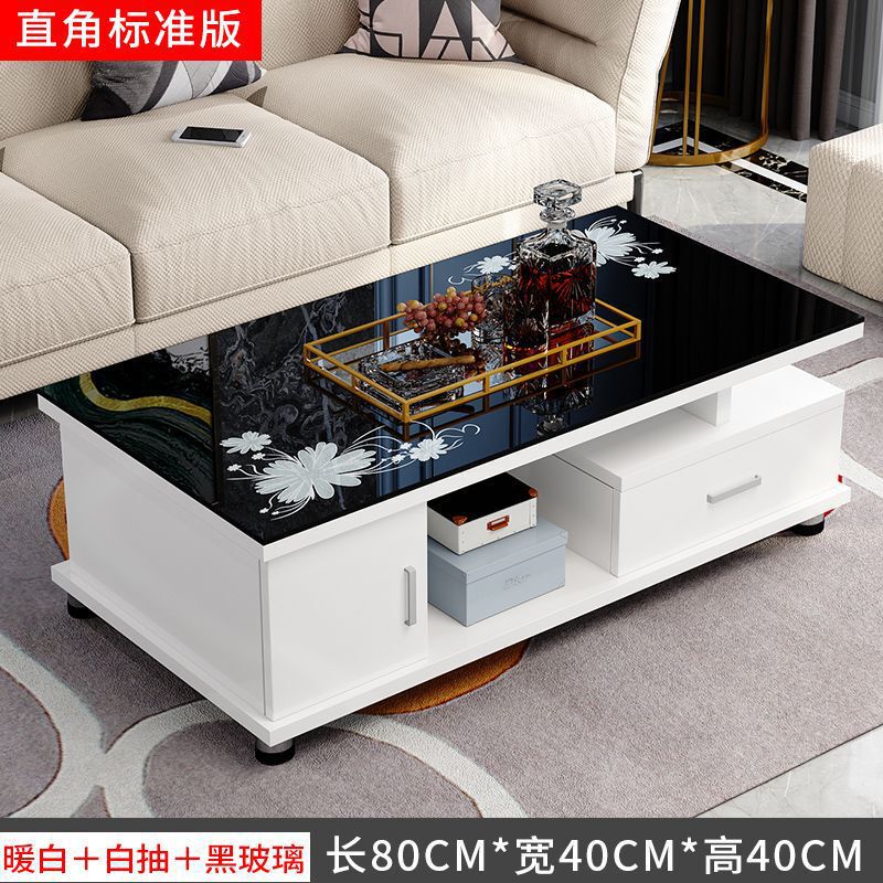 欧式圆角茶几简约电视柜茶几组合小户型钢化玻璃茶桌桌子客厅包邮|undefined
