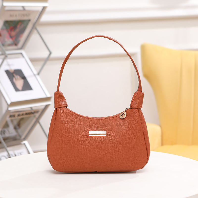 2024 moda litchi estriado sequinilla decoración brazo bolso de mujer fresco dulce bolso de hombro de mujer bolso de mano de mujer