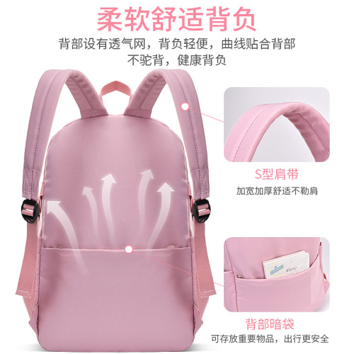 Sesame Baby's new schoolbag for primary school students, lightweight casual backpack for boys and girls aged 6-12 years old, children's backpack