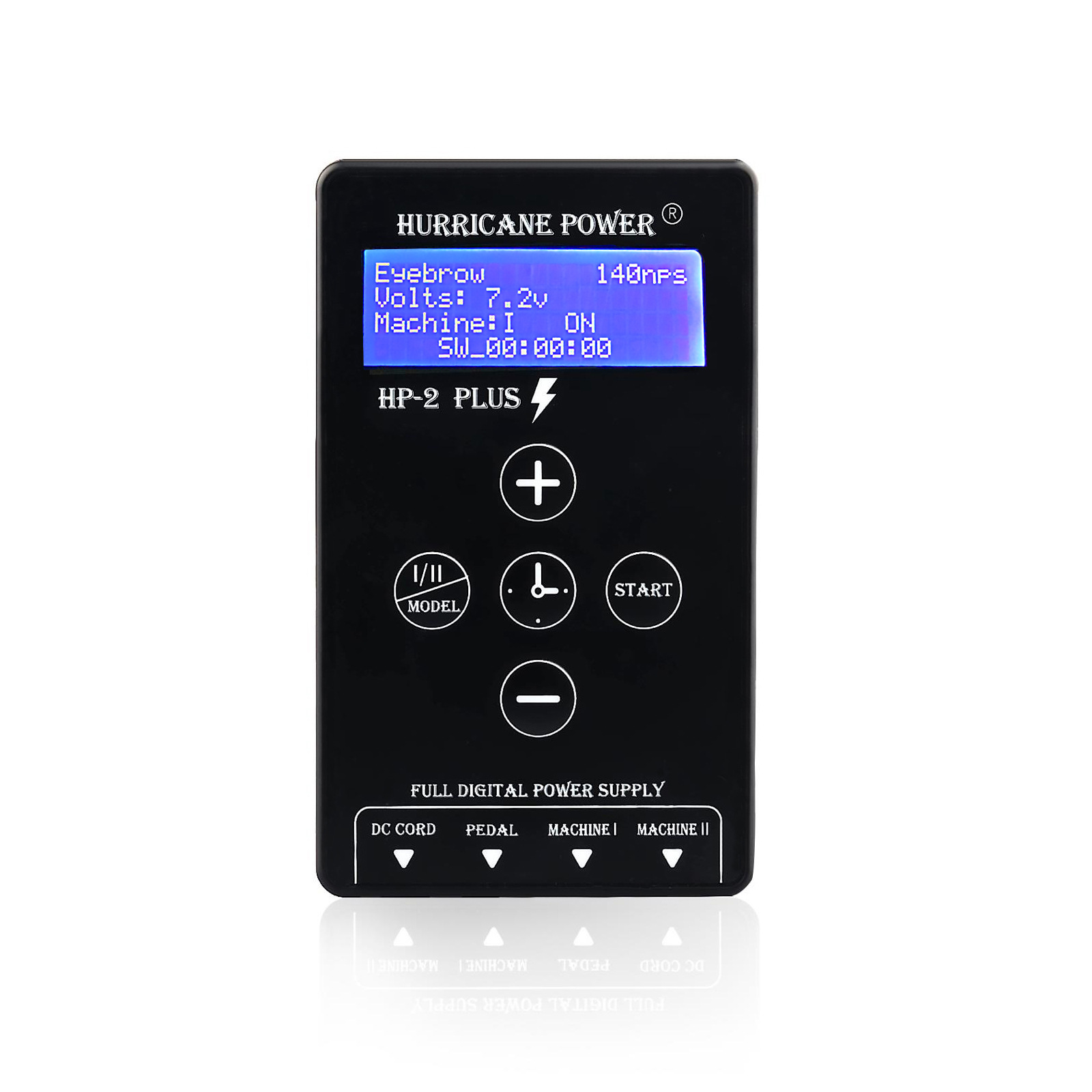 Máquina de bordado de tatuaje galvanómetro PLUS pantalla de alimentación ajustable de tatuaje transformador de pie herramienta de flujo de pie máquina de tatuaje