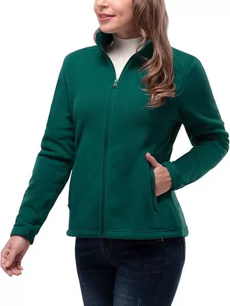 2025 Amazon Cross-Border Lightweight Warm Full Zipper Jacket Breathable Micro-Velvet Women's Sweater Casual Long Sleeves