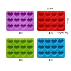 12-Piece Heart-Shaped Ice Cube Molds Silicone Ice Tray Home Chocolate Heart Cake Mold Silicone Squeeze Mold