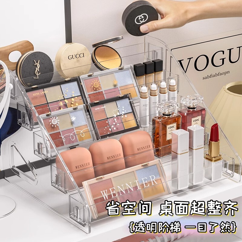 Makeup cosmetics display stand desktop lipstick powder cake eye shadow nail polish storage beauty shop display shelf Makeup cosmetics display stand desktop lipstick powder cake eye shadow nail polish storage beauty shop display shelf