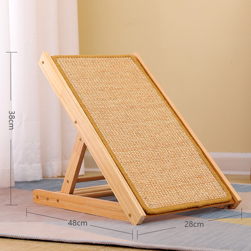 Fábrica al por mayor alfombra de seisal sin caspa gato tablero del rasguño vertical pared molienda garra mordedura-resistente divertido un gato suministros para mascotas