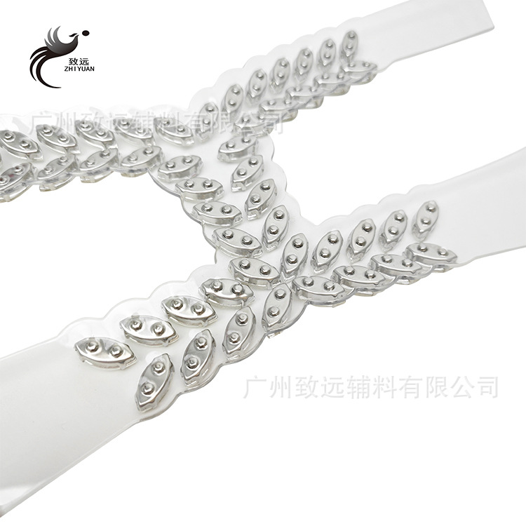 Decoraciones de zapatos transparentes con forma de garra y diamantes de imitación, accesorios para zapatos, sandalias, pantuflas, decoraciones para calzado, accesorios de ropa, muy vendidos transfronterizos.