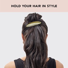 欧美跨境合金发夹几何长方拉丝弹簧发夹后脑勺气质外贸 发饰发卡