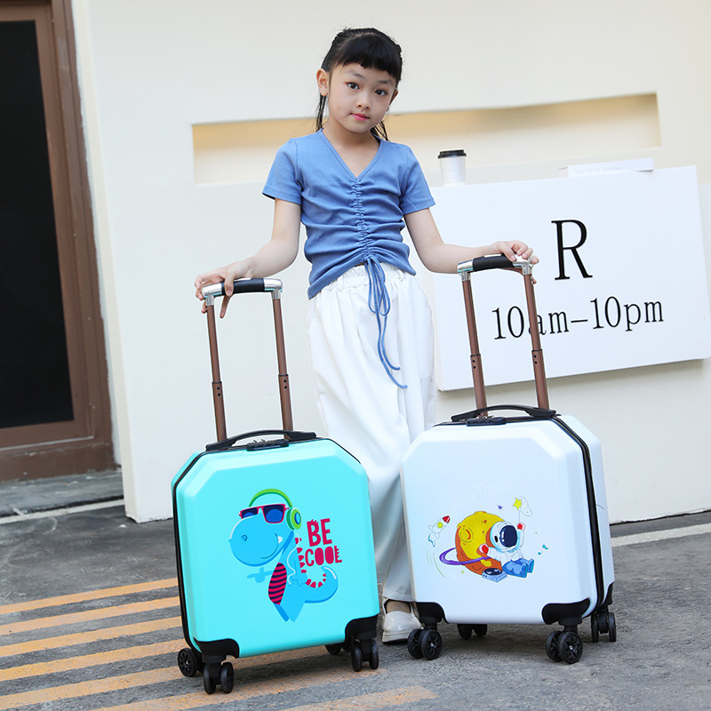 Custom children's luggage for men and women 18 inch shaped cartoon trolley case universal wheel printable logo wholesale password box Custom children's luggage for men and women 18 inch shaped cartoon trolley case universal wheel printable logo wholesale password box