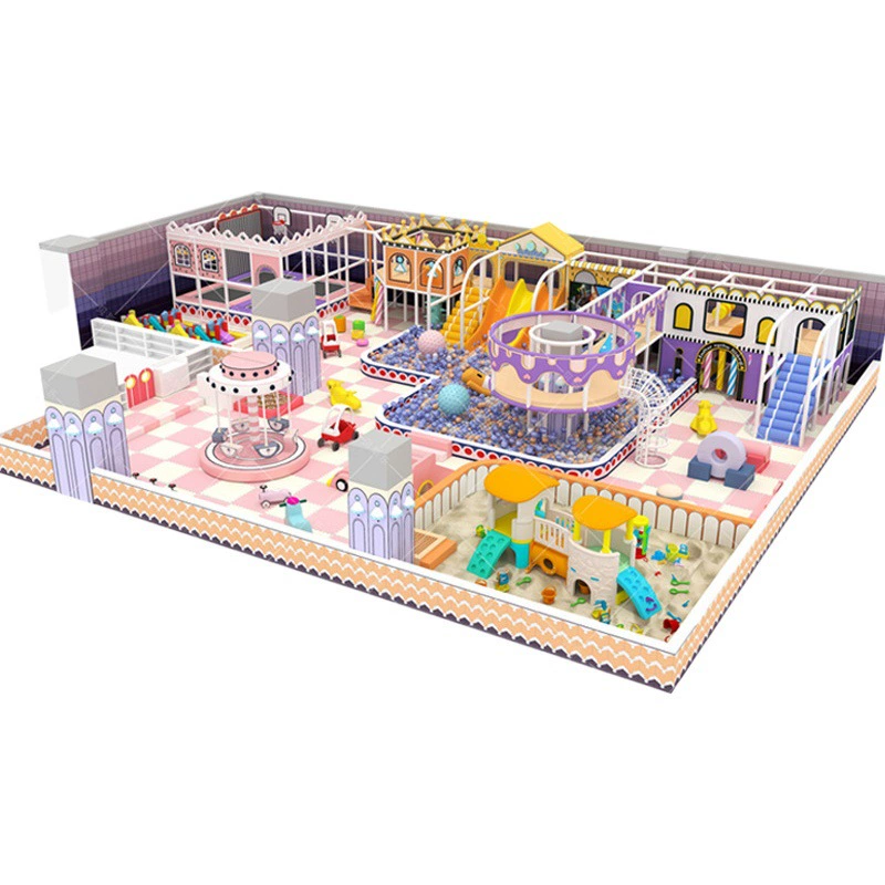 Большой крытый игровой комплекс для детей: горки, аттракционы, оборудование для детских площадок, игровой комплекс для родителей и детей, батутный комплекс, детская площадка для торговых центров