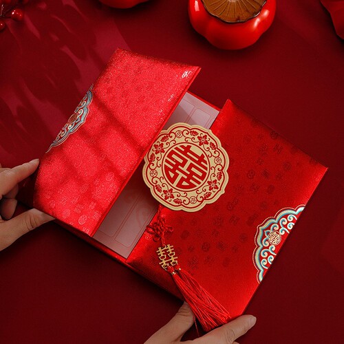 Wedding account book, guest gift book, wedding sign-in book, happy one-year-old and full-month signature book, red book for high-end guests
