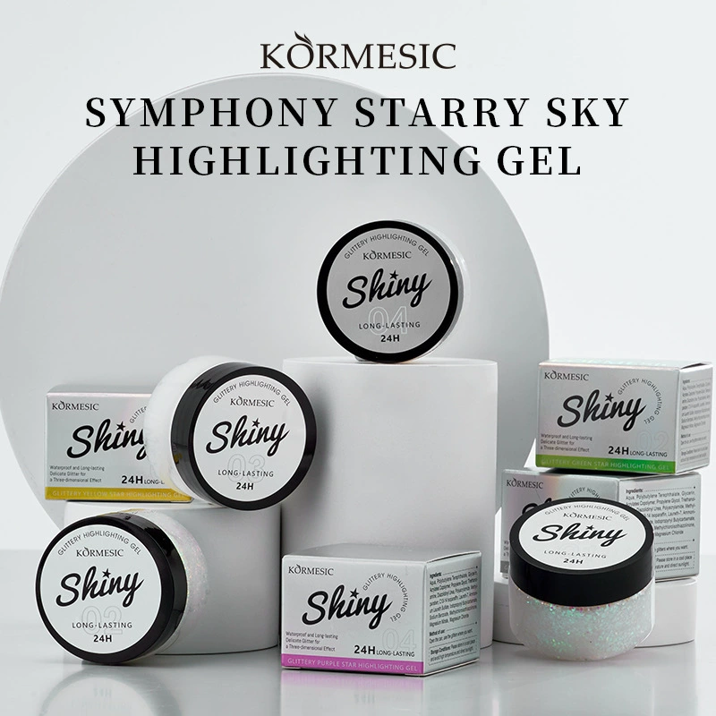 KORMESIC Symphony Starry Sky Highlighting Gel Полная английская упаковка Трансграничная внешняя торговля Источник Производитель Оптовая торговля