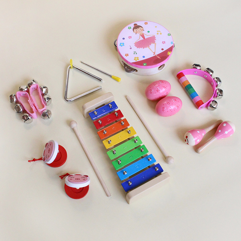 Orff instrumento musical de madera traje Príncipe Princesa niños instrumento de percusión kindergarten bebé música educación temprana material didáctico