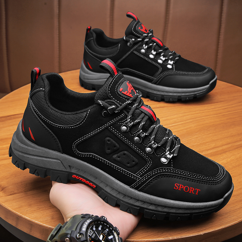 Zapatos de hombre de montañismo, deportes al aire libre de verano, sitio de trabajo de ocio, trabajo resistente al desgaste, trabajo, seguro laboral, zapatos de moda