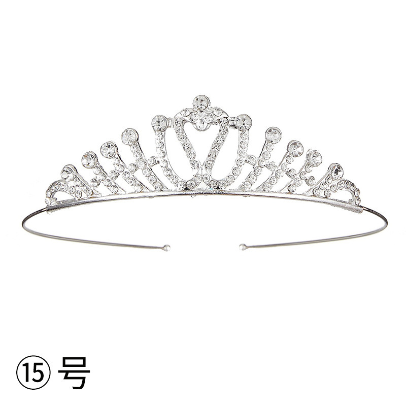 Diadema con Corona de Princesa Infantil de Metal Galvanizado para Cumpleaños y Fiestas image 22