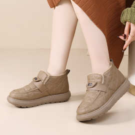 2025新款外穿厚底保暖雪地棉加绒加厚女士冬季鞋防寒防滑雪地靴女