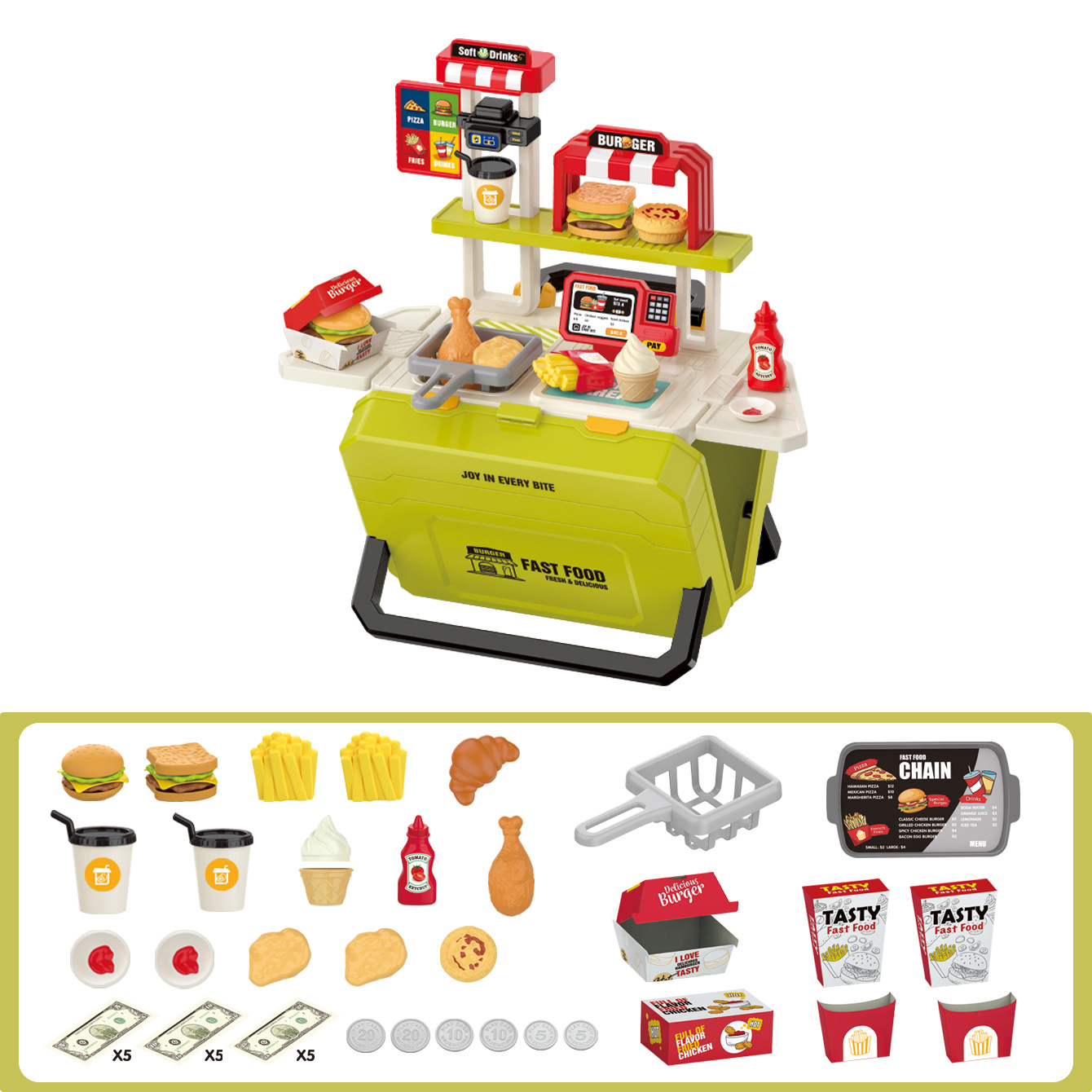 Comida rápida (caja verde / inglés)