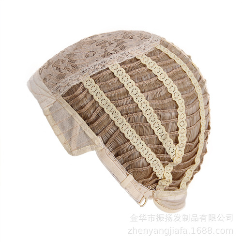 Wig women's short hair bob head full headgear breathable rose mesh chemical fiber hair face trimming simulated clavicle hair wig headgear