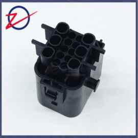 1743354-2汽车连接器TE母壳16pin黑护套胶壳
