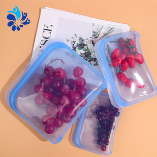 High Temperature Resistant Boiling Insulation Silicone Preservation Bag Daily Storage Bag Dog Food Bag Refrigerator Storage Sub-bag