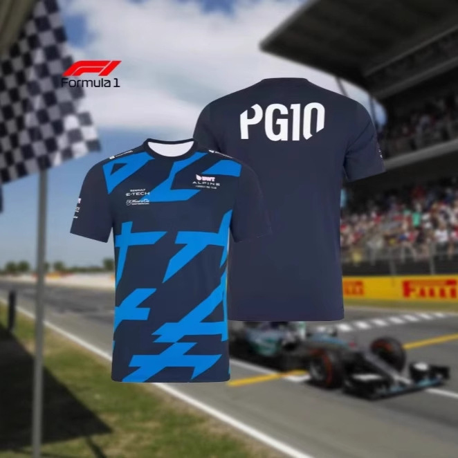 Alpinef1 Racing Team Quick Drying and Absorbing Men's Sweat High Quality Quick Drying 3D Short Sleeves