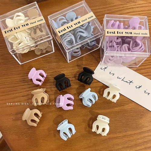 Frosted small clip Korean temperament bangs side clip back of the head black plastic clip hairpin hair accessories wholesale women