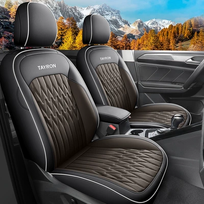 Modelə uyğun (Original) oturacaq örtükləri, Cover All-inclusive Four Seasons GM - black-brown-full-leather-standard-version-note-the-model-year-all-in-one-rear-package