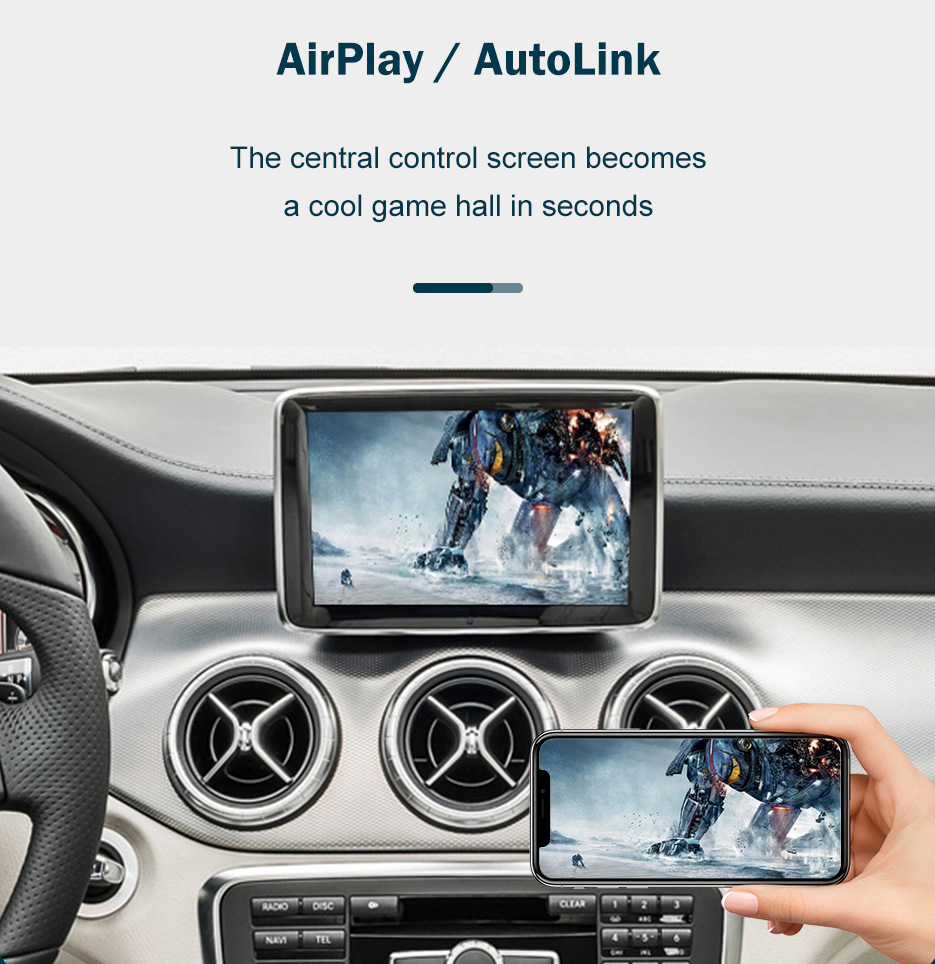 RoadTop Wireless Apple CarPlay Is Suitable for Mercedes-benz NTG4.5/4.7 Decoder Module Decoder Box