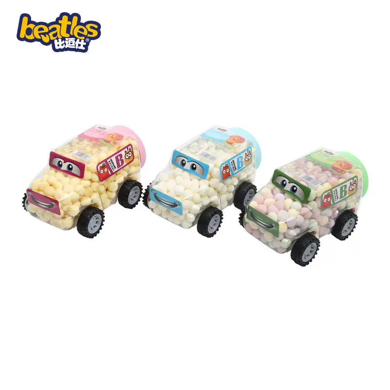 比逗仕果蔬牛奶汽车罐装小馒头蛋黄饼干儿童零食