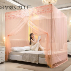 蚊帐单门新款1.5m家用卧室宫廷加厚支架老式落地1.0m公主加密1.8m