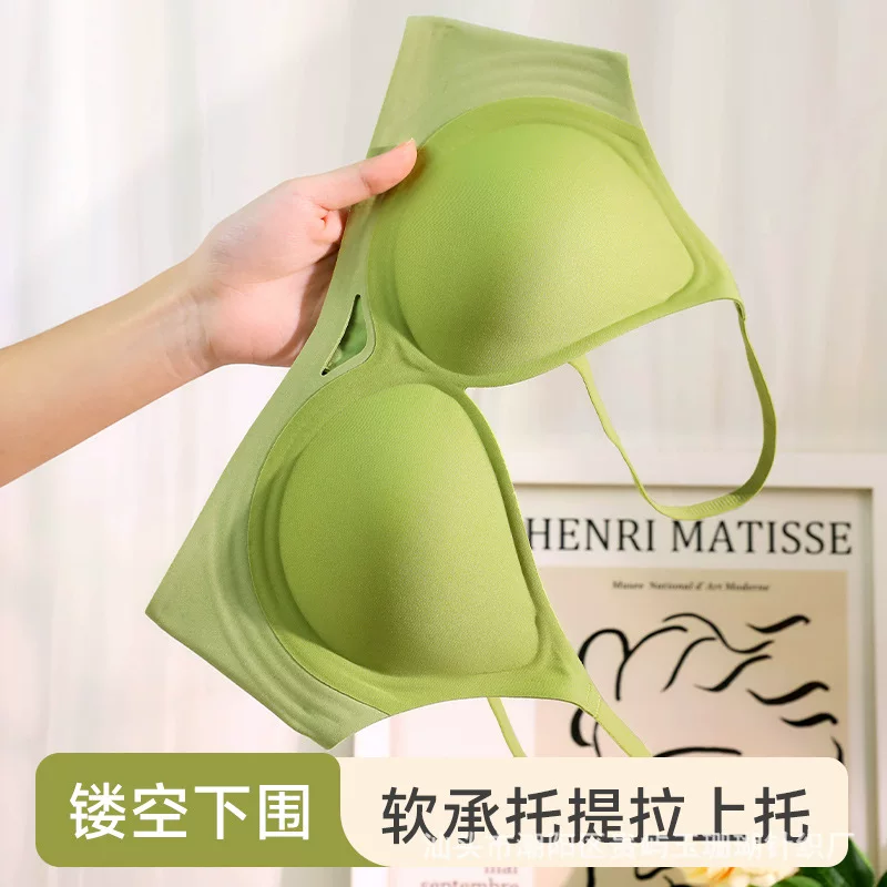 Sexy underwear, comfortable supporting breathable wireless bra, beautiful back