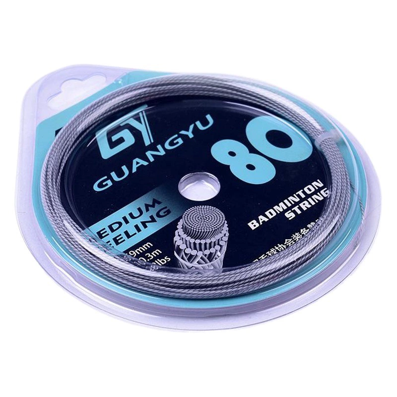 Широкое перо стальной проволоки Бадминтон линия Высокий фунт Обучение эластичный бадминтон линия Профессиональное волокно Шелк Прочный бадминтон линия